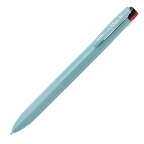 Amazon | ゼブラ 3色ボールペン サラサクリップ3C 0.4mm ミストブルー